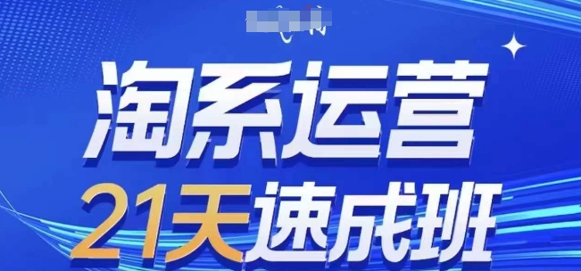 淘系运营21天速成班，0基础轻松搞定淘系运营，不做假把式，快速复制落地(更新26年2月)-聊项目