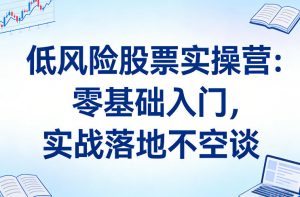 低风险股票实操营:零基础入门,实战落地不空谈-聊项目