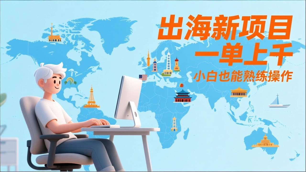 出海新项目，一单上千，小白也能熟练操作-聊项目