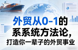 外贸从0-1的系统方法论，打造你一辈子的外贸事业-聊项目