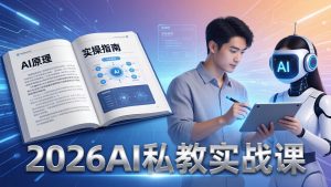 2026AI私教实战课:从AI原理到全场景实操,零基础学会用AI提效+单人单干创业-聊项目
