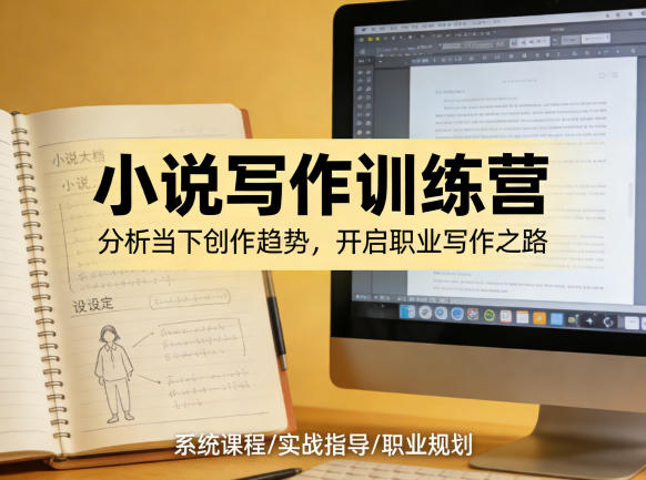 小说加写作训练营，带你分析如何在当下脱颖而出，开启你的职业创作之路-聊项目