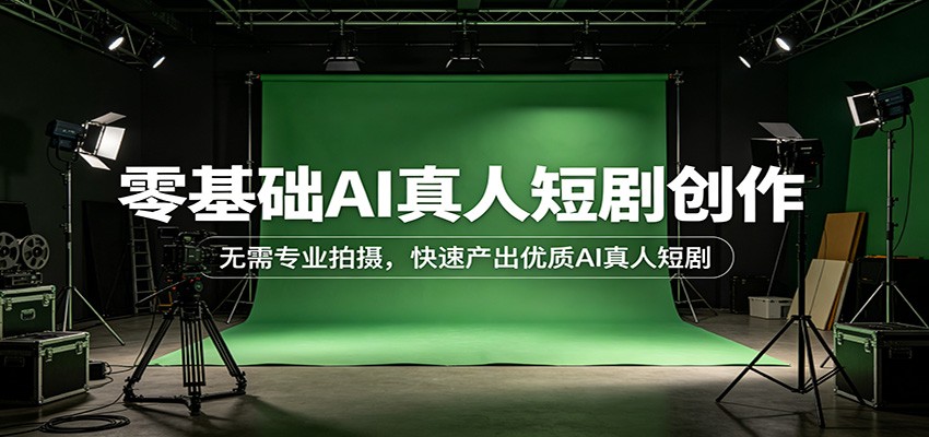 零基础AI真人短剧创作：无需专业拍摄，快速产出优质AI真人短剧-聊项目