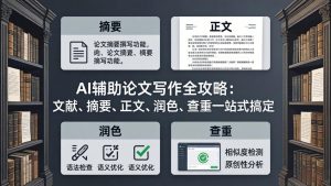 AI辅助论文写作全攻略：文献、摘要、正文、润色、查重一站式搞定-聊项目