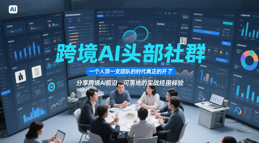 跨境AI头部社群,一个人顶一支团队的时代真正的开始了,分享跨境AI前沿,可落地的实战经验(更新4月22日)