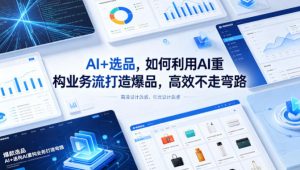 AI+选品,如何利用AI重构业务流打造爆品,高效不走弯路-聊项目