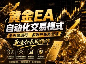 黄金EA量化:多窗口矩阵稳定运行,系统自动执行,收益空间持续放大-聊项目