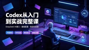 Codex从入门到实战完整课｜充值·安装·接入DeepSeek，记忆·插件·Skill·CLI·MCP全拆解-聊项目