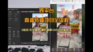 直播转播 每天每台电脑200+ 操作简单每天几分钟 小白两天上手-聊项目