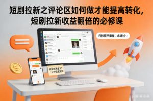短剧拉新之评论区如何做才能提高转化,短剧拉新收益翻倍的必修课-聊项目