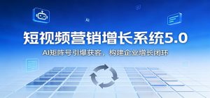 短视频营销增长系统5.0:AI 矩阵号引爆获客,构建企业增长闭环-聊项目