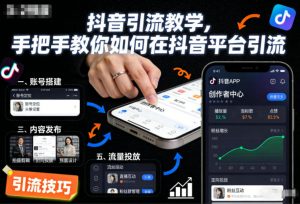 抖音引流教学,手把手教你如何在抖音平台引流-聊项目