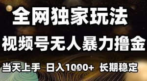 年底最新独家视频号无人直播撸礼物,小白也能轻松日入1k+,长期稳定,可批量复制【揭秘】-聊项目
