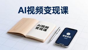 AI视频变现课，学完即可创作短片、接商单，实现副业增收，单项目报价可达千元-聊项目