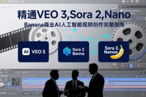精通VEO 3，Sora 2，Nano Banana商业AI人工智能视频创作完整指南-聊项目