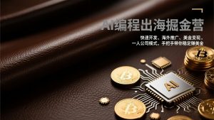 AI编程出海掘金营：快速开发、海外推广、美金变现，一人公司模式，手把手带你稳定赚美金-聊项目